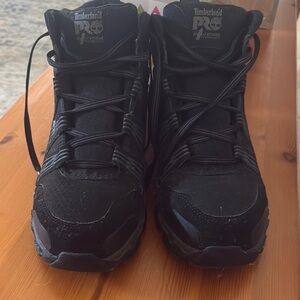 Timberland Black High-Top Lace-Up Boots